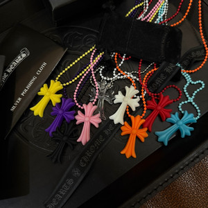 크롬하츠 실리크롬 CH 크로스 펜던트 목걸이 체인