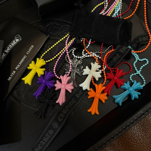 크롬하츠 실리크롬 CH 크로스 펜던트 목걸이 체인