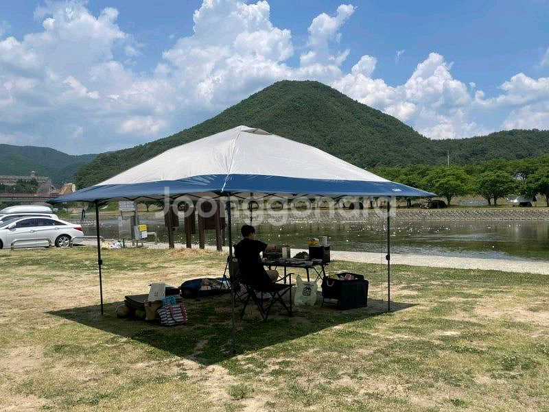 코어 원터치 캐노피 캠핑 쉘터 천막 그늘막 새상품--8