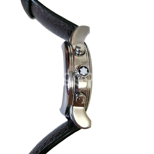 정품 몽블랑 마이스터스튁 7039 크로노그래프 여성 손--5