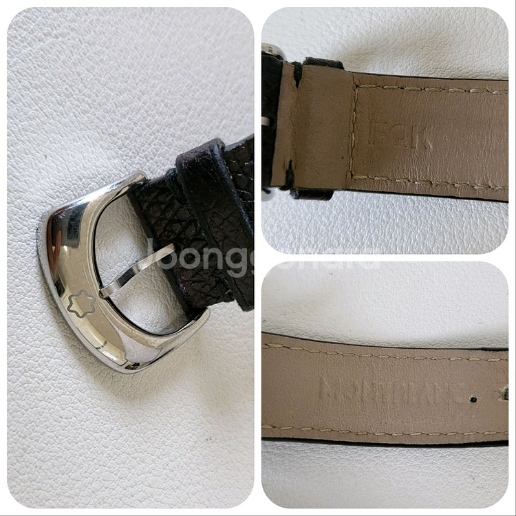 정품 몽블랑 마이스터스튁 7039 크로노그래프 여성 손--6