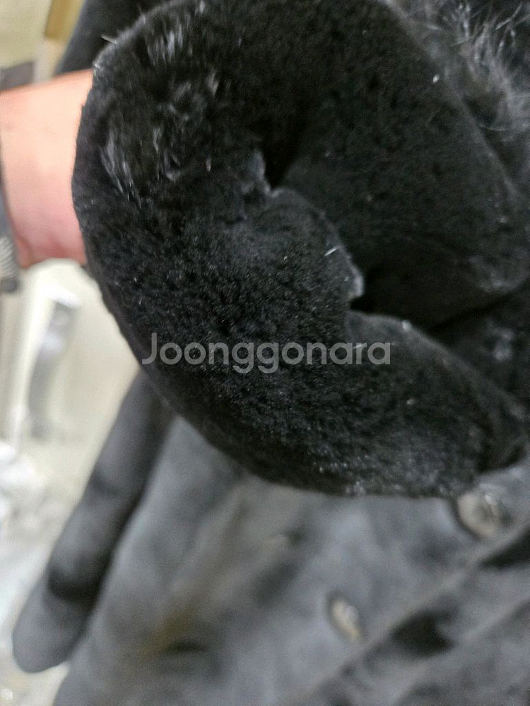 대호 블랙 롱 밍크 코트--4