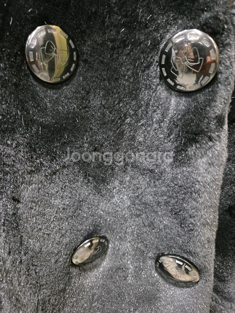 대호 블랙 롱 밍크 코트--3