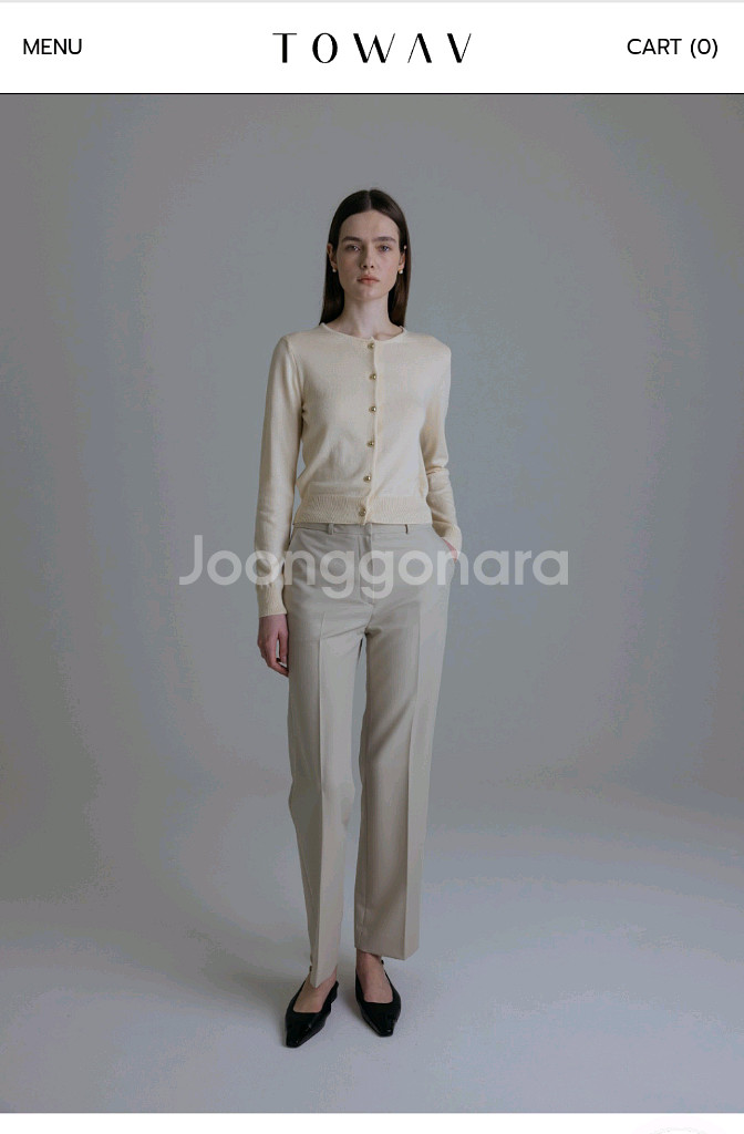 토와브(TOWAV)아이리스 골드 가디건/망고매니플리즈--3