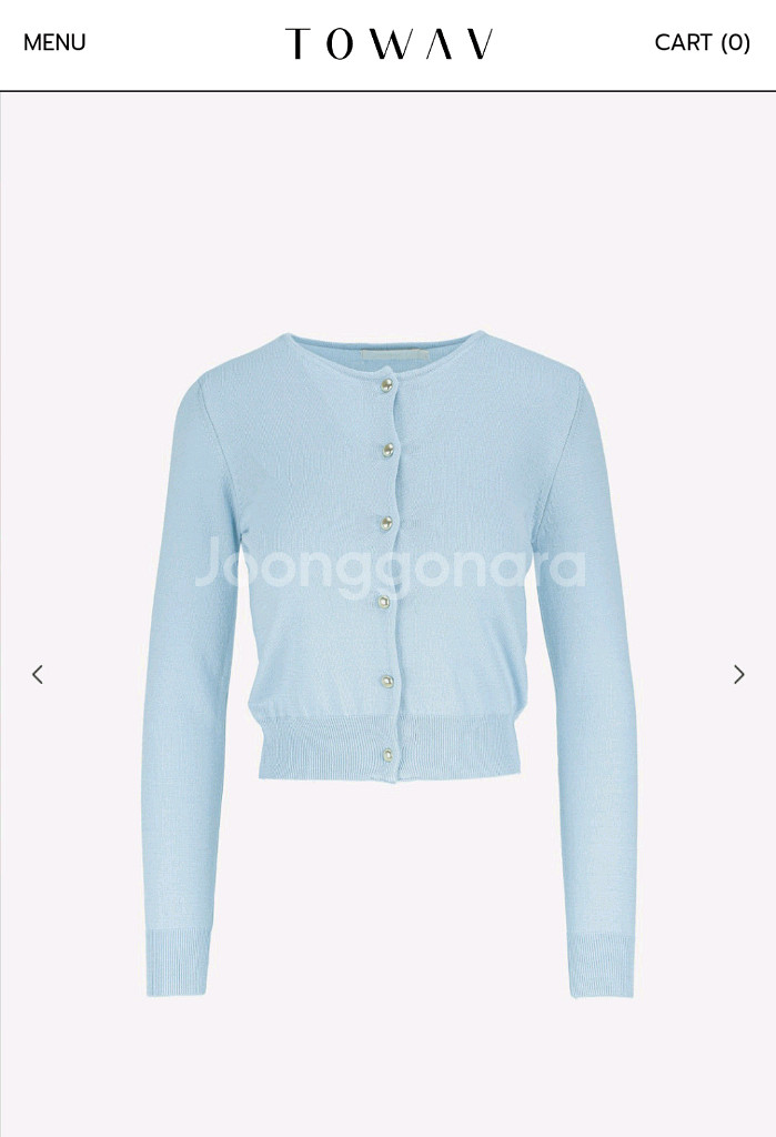 토와브(TOWAV)아이리스 골드 가디건/망고매니플리즈--7