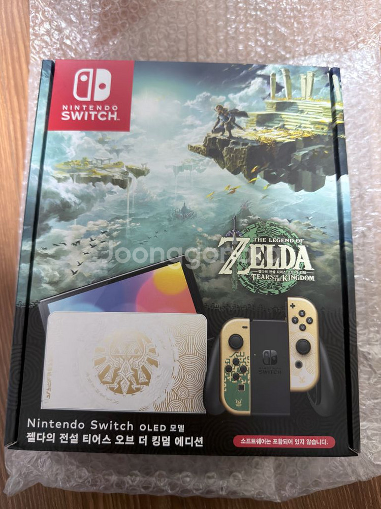 미개봉 닌텐도 스위치 oled 젤다 에디션--1