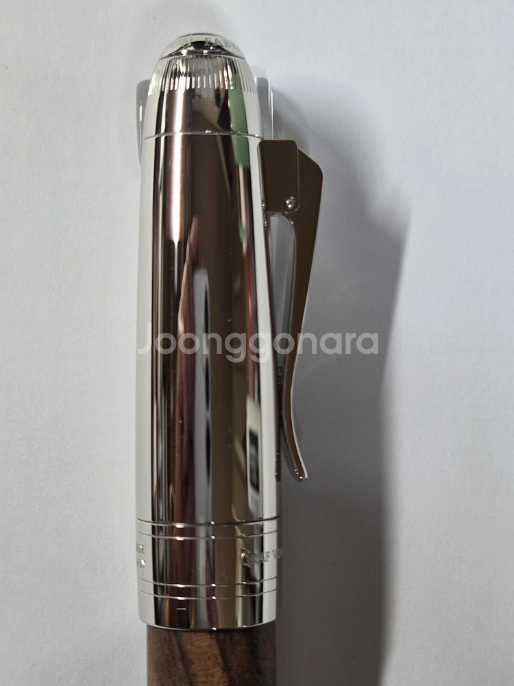 그라폰 매그넘 월넛우드 18K F촉 만년필--3