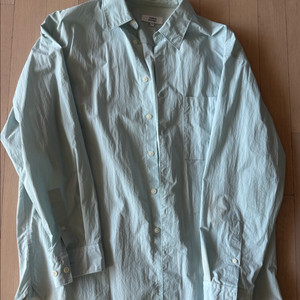 무신사 스탠다드 시티 레저오버사이즈 셔츠 클라우디 블루