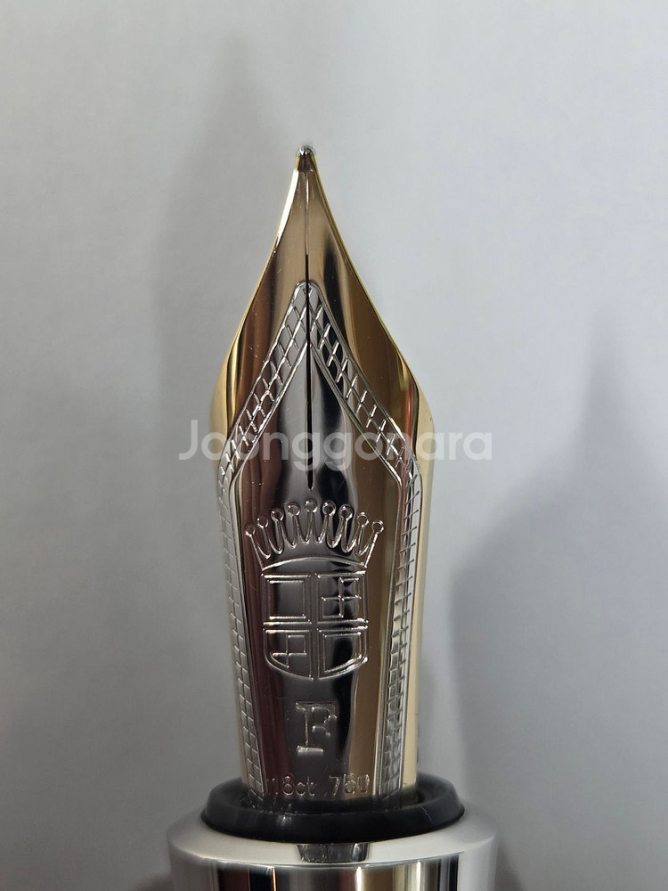 그라폰 매그넘 월넛우드 18K F촉 만년필--5