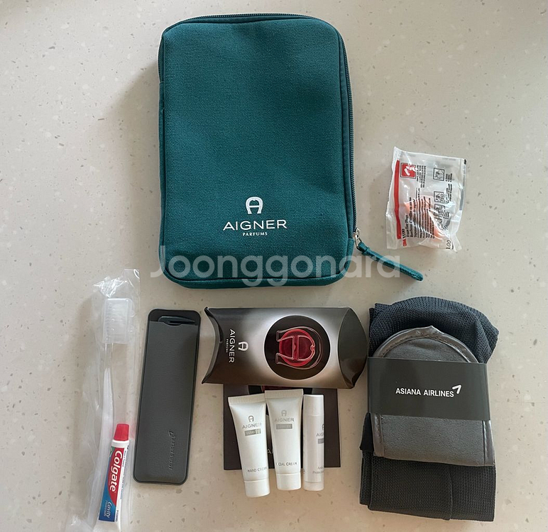 아시아나 비즈니스 어메니티 파우치 세트 새제품--1