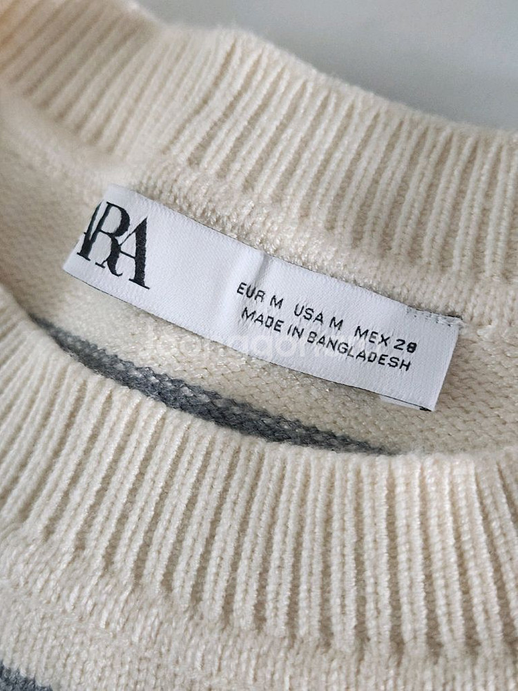 (새상품) 자라 단가라 스트라이프 니트--6