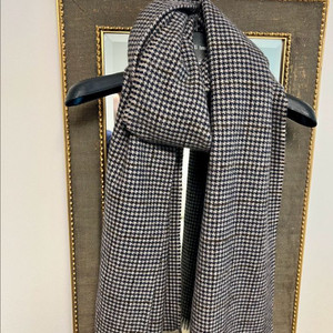 알론피 하운드 체크 캐시미어 머플러