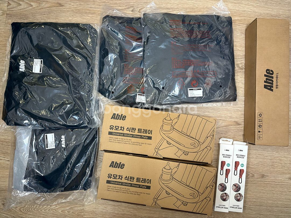 에이블 유모카 모기장 방풍커버 식판트레이 커넥터 고리등--0