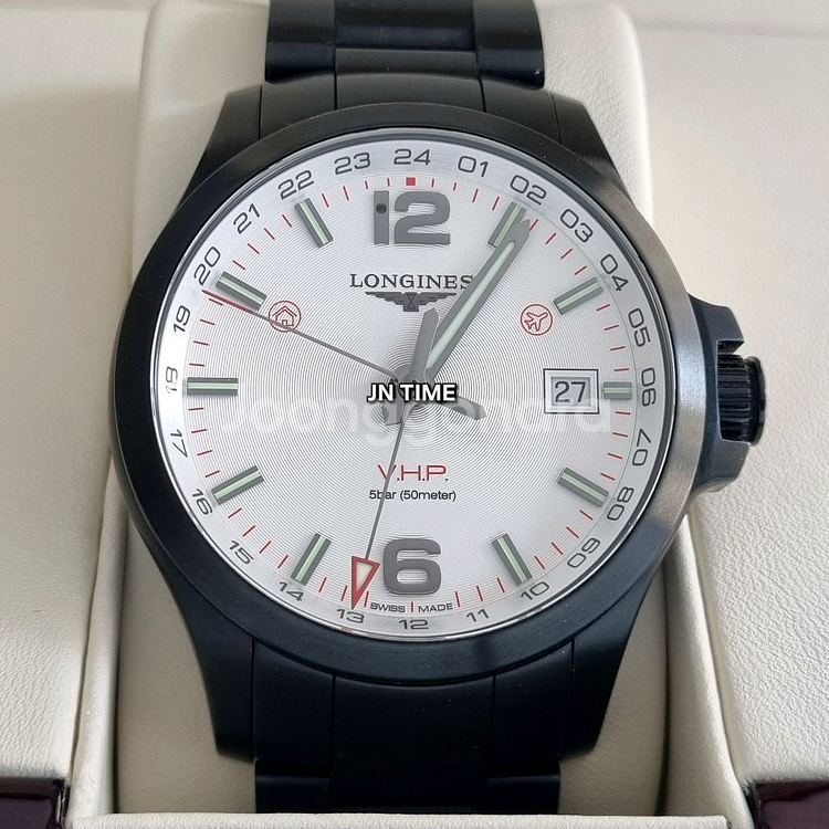 론진 콘퀘스트 V.H.P GMT PVD 43mm--0
