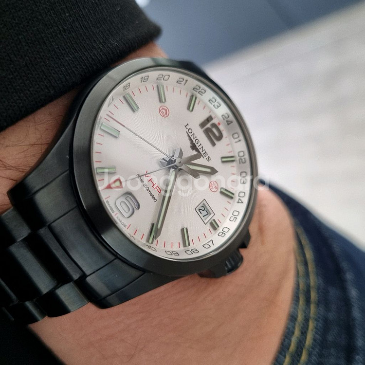 론진 콘퀘스트 V.H.P GMT PVD 43mm--9