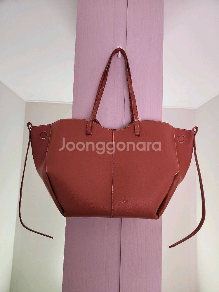 폴렌느 심 카멜 라지 숄더백. 빅 토트백--0