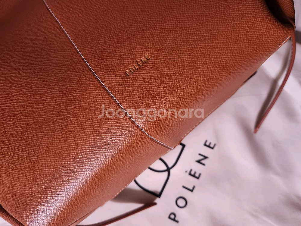 폴렌느 심 카멜 라지 숄더백. 빅 토트백--2