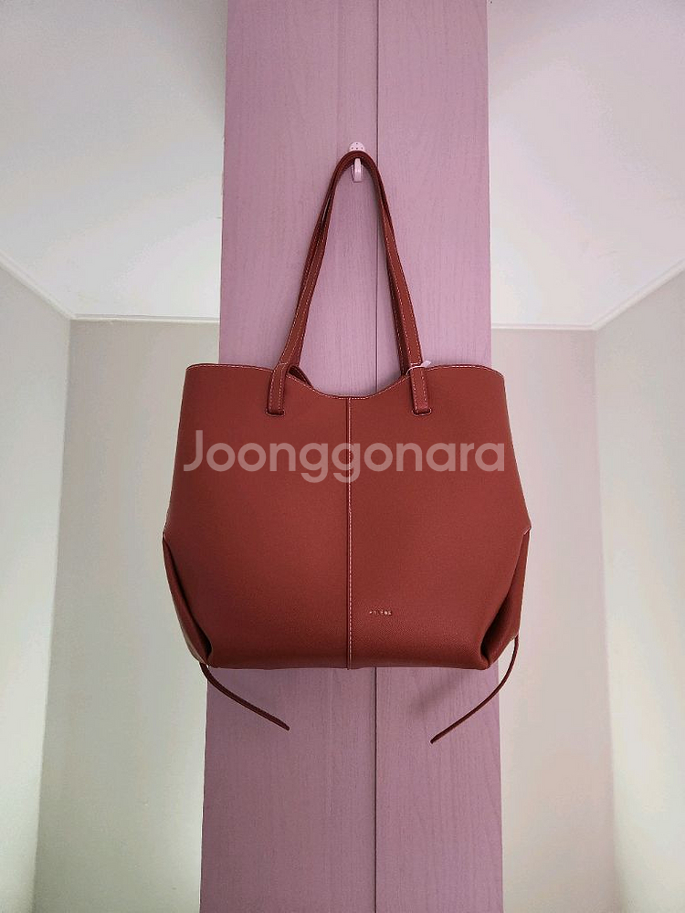 폴렌느 심 카멜 라지 숄더백. 빅 토트백--1