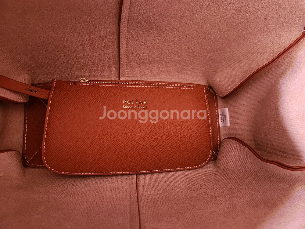 폴렌느 심 카멜 라지 숄더백. 빅 토트백--4