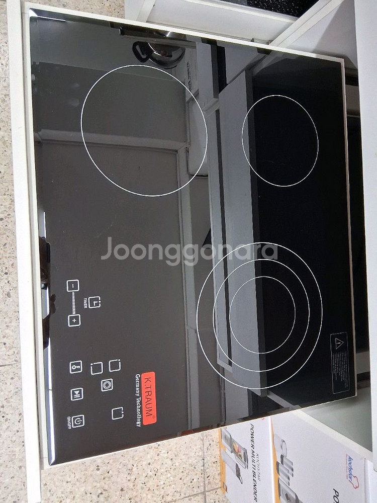 새제품 하이라이트 3구 트라움 전기렌지--0