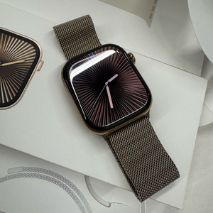애플워치10 46mm 티타늄 골드 밀레니즈루프