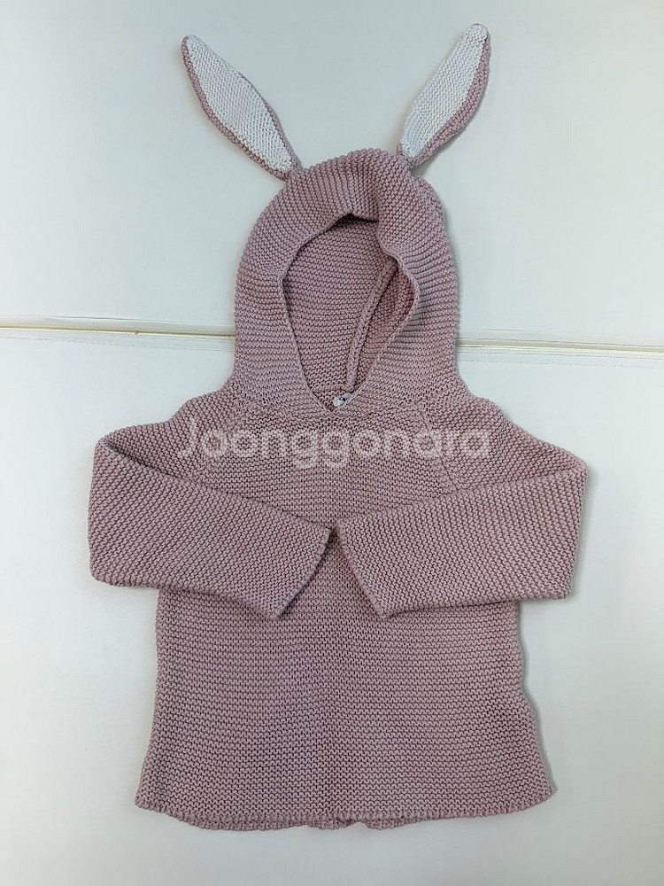 프프 고쟁이 드로잉딸기m+우프 버니 후드2y 일괄판매--3