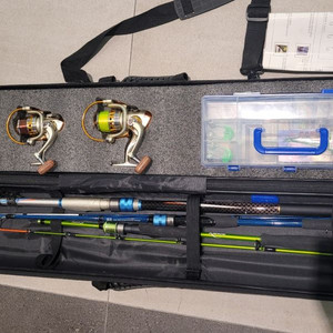 [판매] 아오맥스 프리미엄 3종 낚시대 풀세트입니다