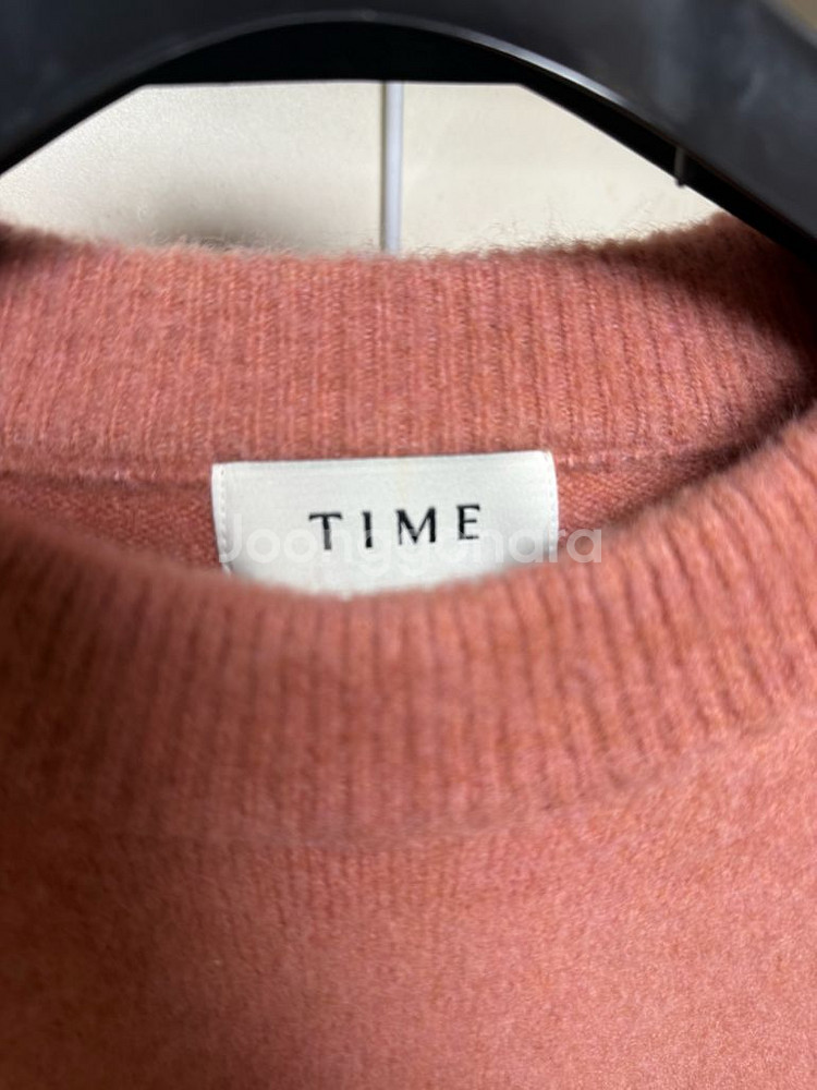 타임옴므 울 블렌드 헤어리 니트 탑--2