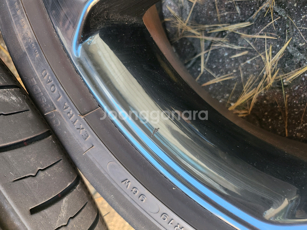 제네시스 G70 5스포크 19인치 순정휠 타이어--3