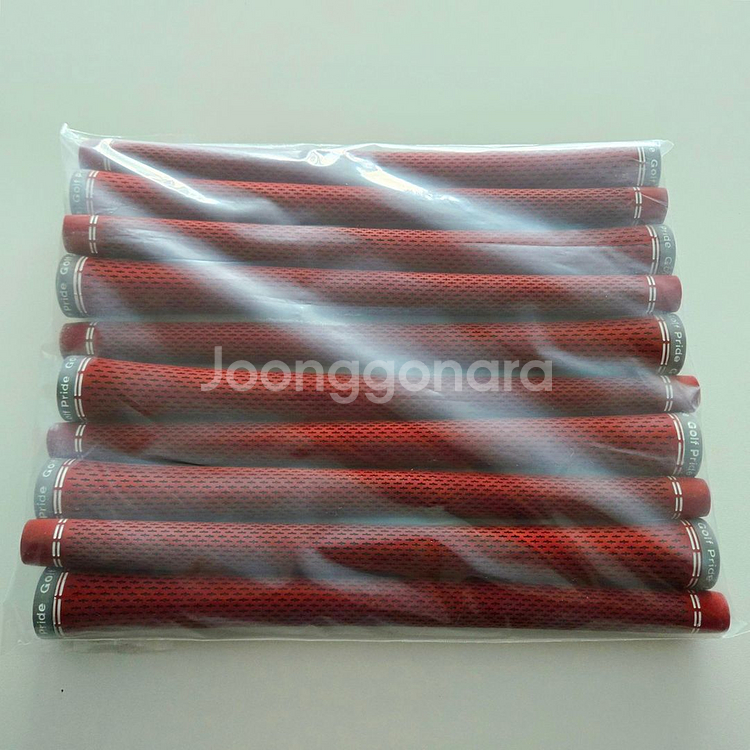 골프프라이드 360 레드 라운드그립 P시리즈 10개--6