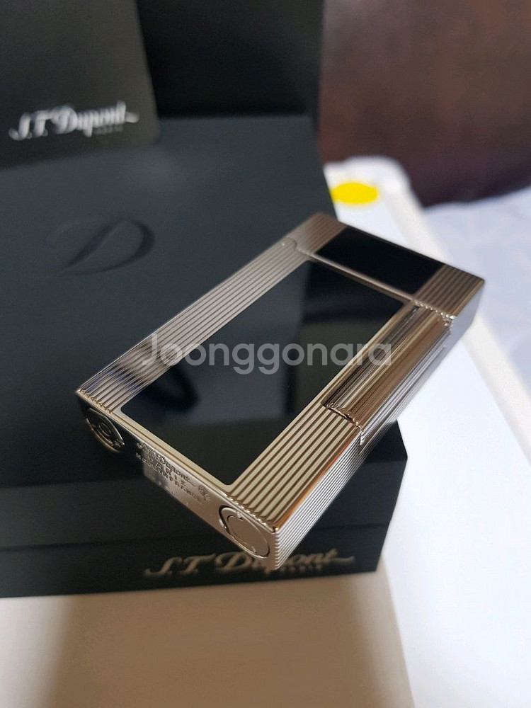 새상품 듀퐁라이터 라인2 쌍불 ca16380 블랙래커--7