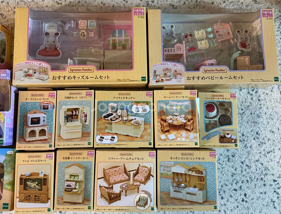 실바니안 일본판 종물가족,아기,각종가구, 소품, 집 등--1