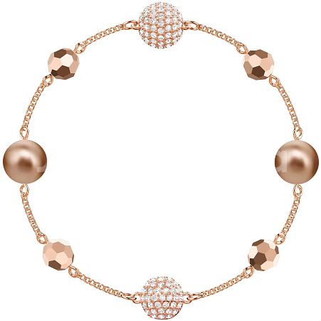 스와로브스키 컬러진주 팔찌 새상품--0