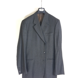 크리지아 청회색 울 남성 정장