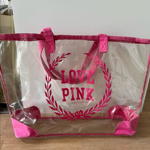 빅토리아시크릿 투명 pvc 비치백