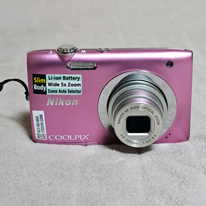 니콘 쿨픽스 S2600 핑크색 디지털 카메라