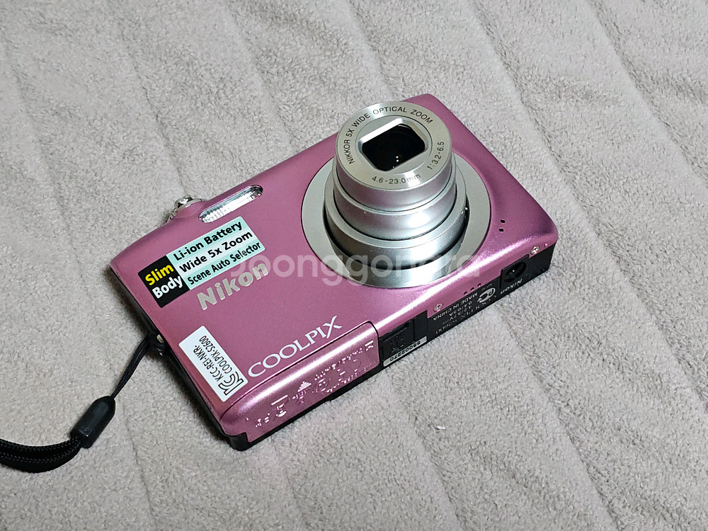 니콘 쿨픽스 S2600 핑크색 디지털 카메라--6