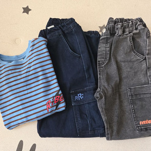 R.robot 청바지2개+티셔츠1개(145) 3P