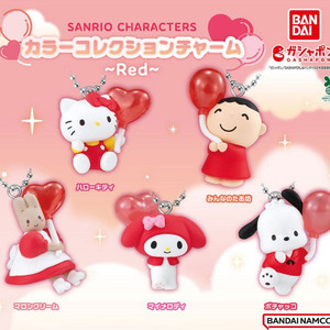 산리오 가챠 컬렉션 참 레드 세트 판매 (미개봉 새상품