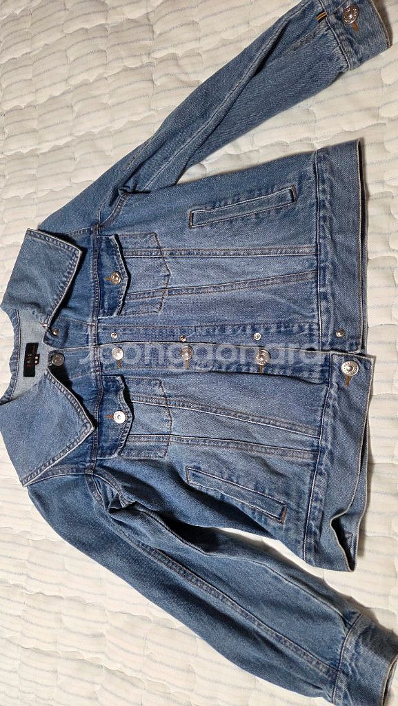 닥스키즈 아이코닉 빅카라 데님자켓 ㅡ사이즈 150(13--0