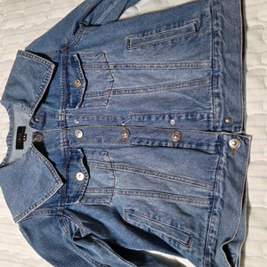 닥스키즈 아이코닉 빅카라 데님자켓 ㅡ사이즈 150(13