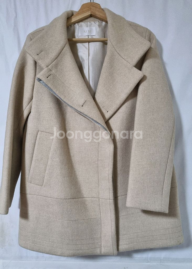 SJSJ 양모코트 베이지 미착용--0