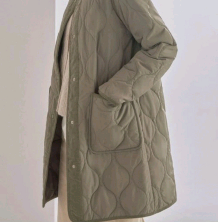 탑텐 롱점퍼 발열 퀄팅롱점퍼--4