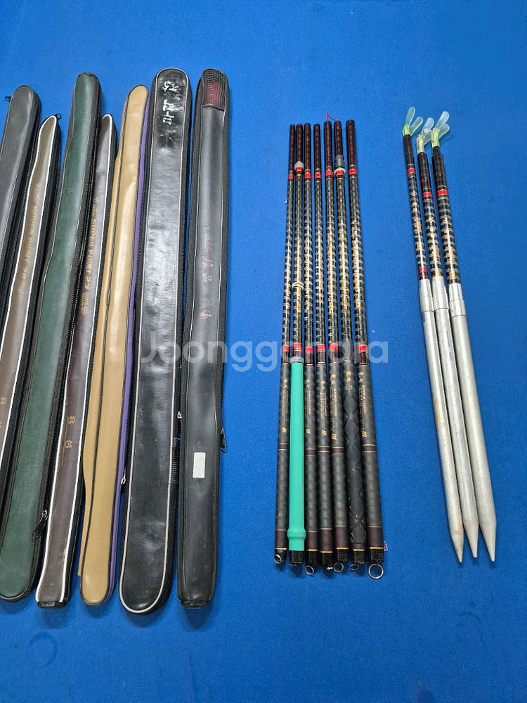 용성 수퍼포인트 낚시대 19ㅡ30칸 7대 동받침대 3대--0