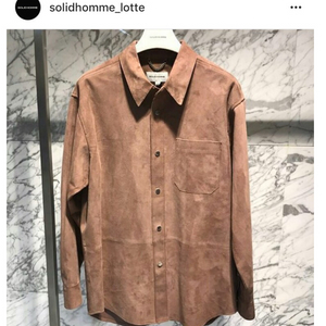 솔리드옴므 염소가죽 리얼스웨이드 오버셔츠