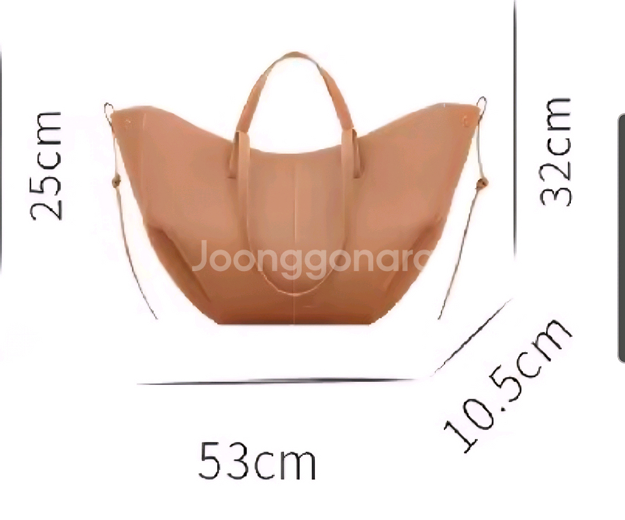 폴렌느 심 카멜 라지 숄더백. 빅 토트백--8