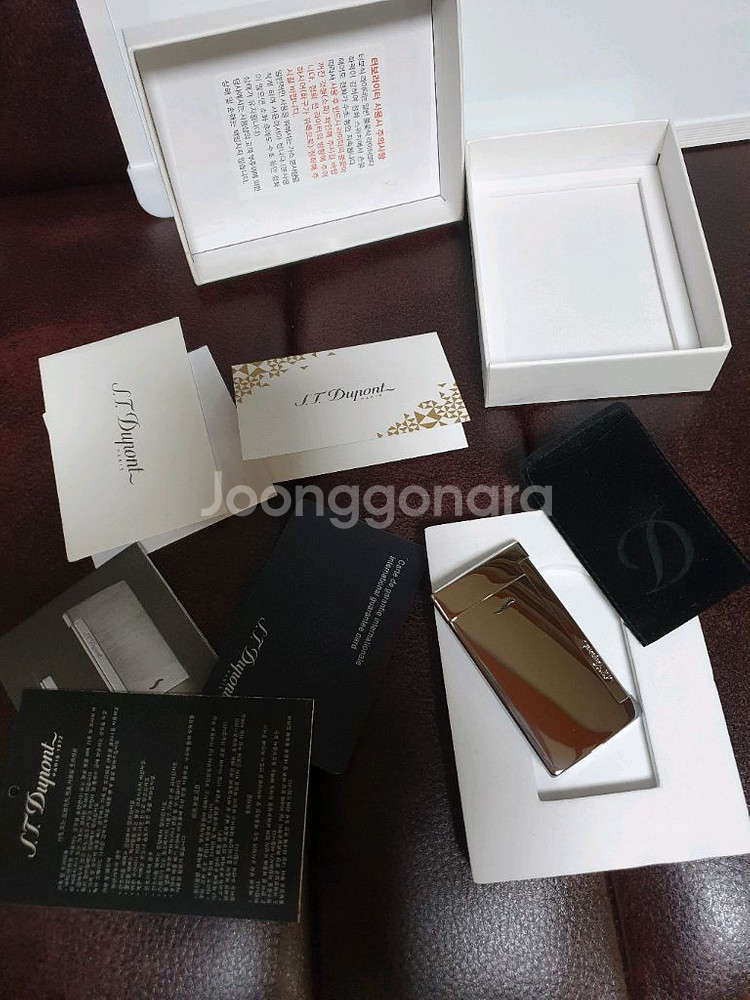 새상품 듀퐁라이터 슬림7 ca27713 크롬 쌍불 터보--2