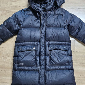 블루독 패딩 덕다운 롱패딩 130사이즈 블랙