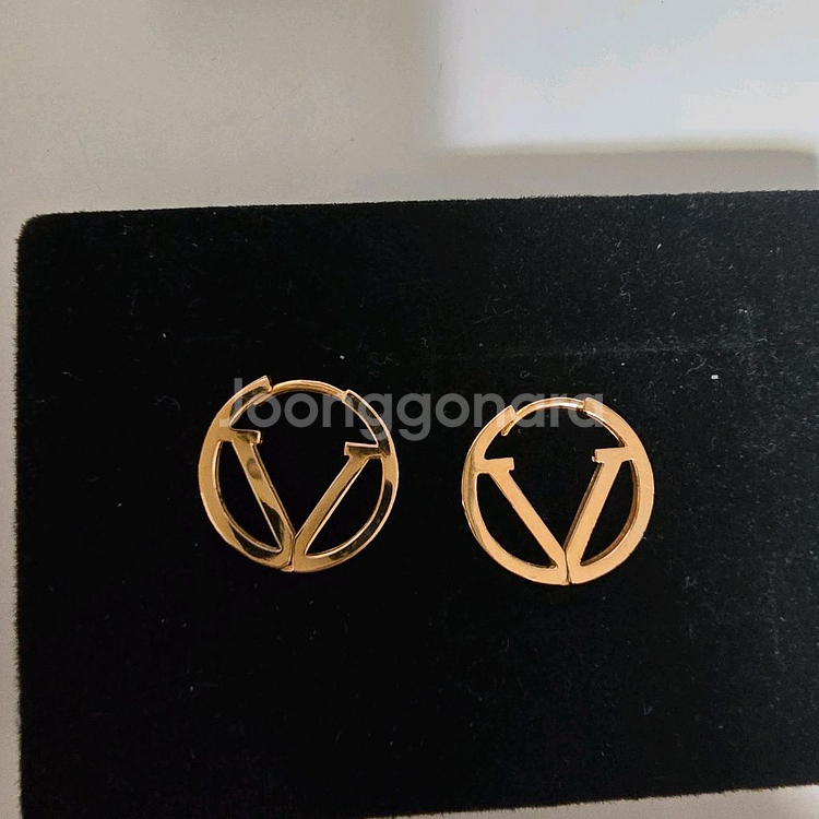 18k핑크골드 귀걸이--0