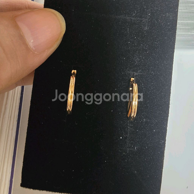 18k핑크골드 귀걸이--2